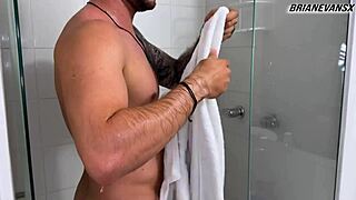 My tattooed Latina roommate Brian Evansx bends over with her pink wet pussy for a pounding.