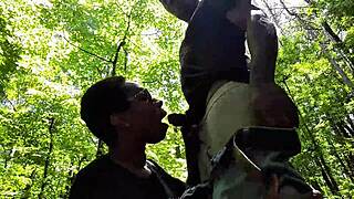 Southern Ass Licking and Deep Throat Action in Raw Public Display