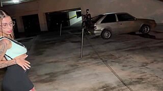Colombiana takes big cock in tight ass at public mall parking, part 1! 🔥