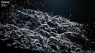 WET DAY IN THE OFFICE FOR NAUGHTY LESBIANS WITH SHAVED PUSSIES AND TOYS IN HIGH HEELS