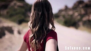 Bipolar Hitchhiker Kirsten Scott Takes Rough Big Cock Doggystyle in Car