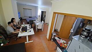 Maid in Flip Flops Gets a Deep Internal Cumshot