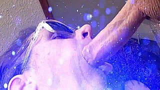 Sensual sexy deep throat on 8 uncut cock