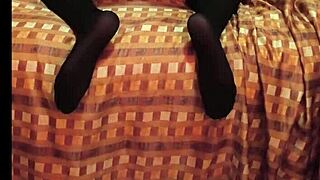 the skinny girl moves nicely in amateur video