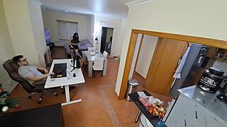 Maid in Flip Flops Gets a Deep Internal Cumshot