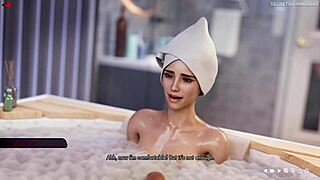 hey, his hot stepmom caught him watching her shower in 3d porn game ms denvers 02!