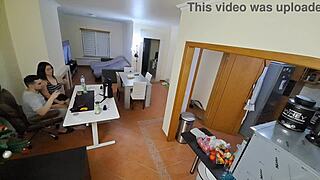 Maid in Flip Flops Gets a Deep Internal Cumshot