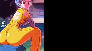 Anime girls in bikinis dancing on TikTok for fun