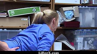 I, as the milf officer, punish the burglar by fucking him doggystyle after catching him at work.