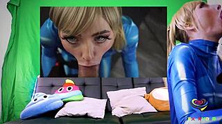 now that’s a slutty cosplay girl sucking hard!