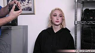 Pretty Blonde Shoplifter Teen 18+ Caught And Fucked