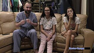 Yo, Dr. Tampa checks my neighbor Aria Nicole for her 1st gyno! 😳