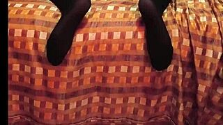 the skinny girl moves nicely in amateur video