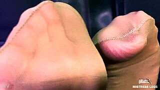 ever thought how stunning a mistress’s feet and ass look in flesh-colored pantyhose?