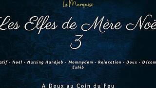 french elves of mother christmas give wild nursing handjob in part 3. didn't expect this naughty holiday treat! 🎅