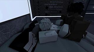 Damn! White femboy takes huge black cock like a champ