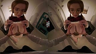 Dark Room VR Experience with Redhead Getting Panties Ripped Off in Hardcore Action