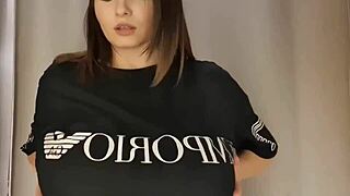 Busty Ema Is Showing Off Her Big Boobs And Tits, She's So Fat And Curvy