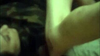 On her back, cute milf takes cock deep in pussy