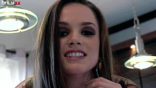 Super Hot Nympho Tori Black Teases with Vibrator Solo in Kitchen