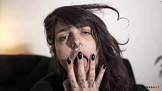 Morena Delicia Squirts and Moistens Everything During Intense Masturbation Session