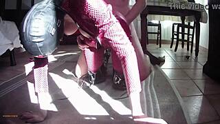 Preview of MILF in Leather Catsuit and Boots