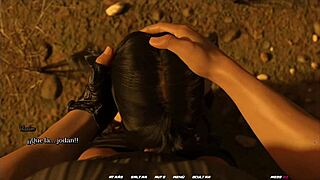 want to see rough blowjob in desert stalker game chapter one?