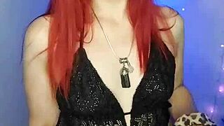 Redhead Slut Dominated by Huge Cock in Close-Up Blowjob