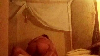 The virgin stepsister loses her innocence to her muscular stepbrother in a hotel room.