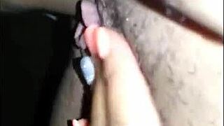 Black couple shares private intimate moments closeup