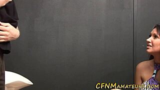 She gives a classy handjob in heels.