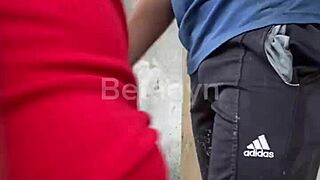 Redhead wife gets drilled by builder on construction site