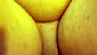 banging my fat ex girlfriend with toys in the bedroom. her big ass bouncing on monster cock vibrator