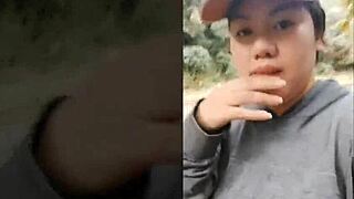 Outdoor blowjob with curvy babe screaming loud