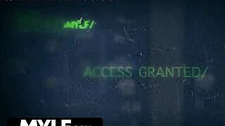 cute indian milf got strip searched, fingered, and banged hard in shoplyfter mylf office scene.