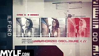 cute indian milf got strip searched, fingered, and banged hard in shoplyfter mylf office scene.