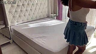 hey, convinced friend's wife for rough bedroom banging