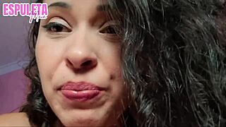 feel the humiliation in pov jerk off instructions with brunette's natural tits