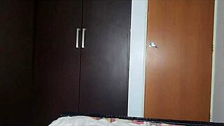 Sexy stepmother has anal sex with stepson after work, creampie facial