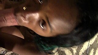 Black toy blowjob demonstration techniques