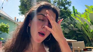 Ever seen someone eat cafe food with cum on their face publicly?