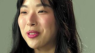 perfect ass korean teen elle lee fucks herself and masturbates naked