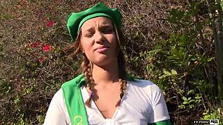 Horny Scout Girl Liza Rowe Sucks And Fucks