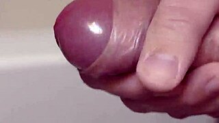 Amateur Solo Cock Cums in Slow Motion