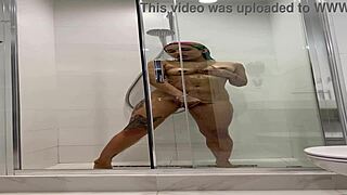 I watch naked roxy showering and pleasuring herself with toys