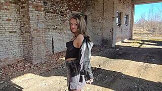 I wanted to shoot reels but ended up deepthroating and face fucking in the abandoned spot!