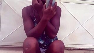 crazy bitch twerks in clothes then strips naked for dancing