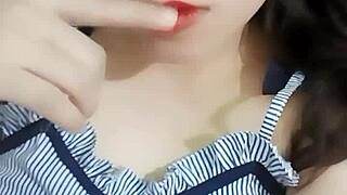 Girl Shows Off in Glasses