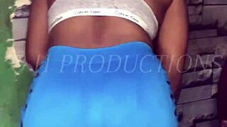 ghetto slut lil shorty takes dick like a good slut, left with cum dripping pussy