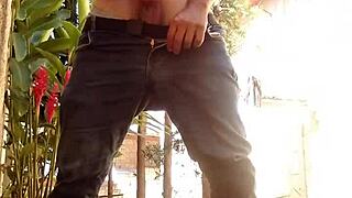 soloboy masturbation outdoors in the open air